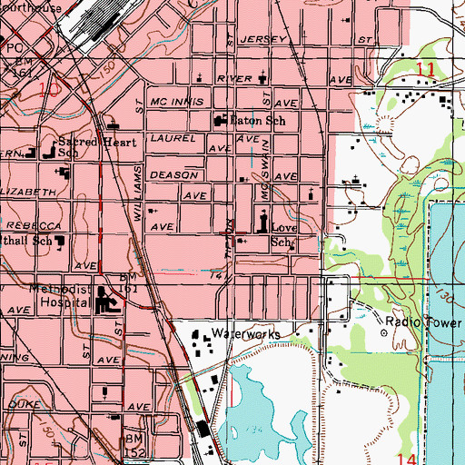 Topographic Map of Friendship Baptist Church, MS