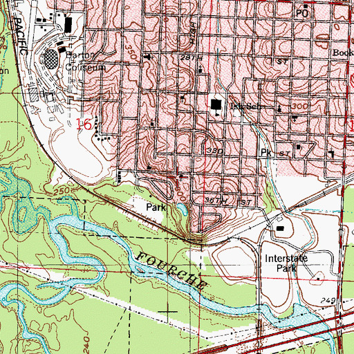 Topographic Map of Matthew Temple African Methodist Episcopal Zion Church, AR