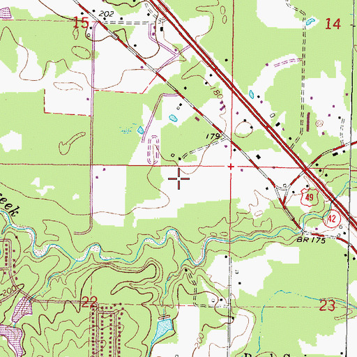 Topographic Map of Stir (historical), MS