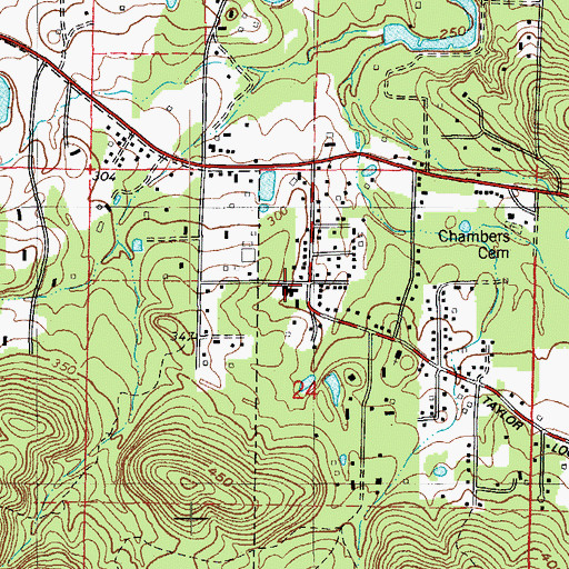 Topographic Map of Maumelle Assembly of God Church, AR