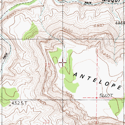 Topographic Map of Antelope Point, AZ