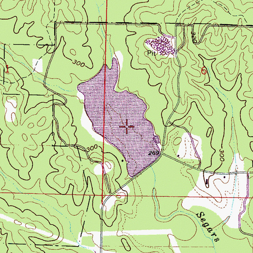 Topographic Map of Martha Lake, MS