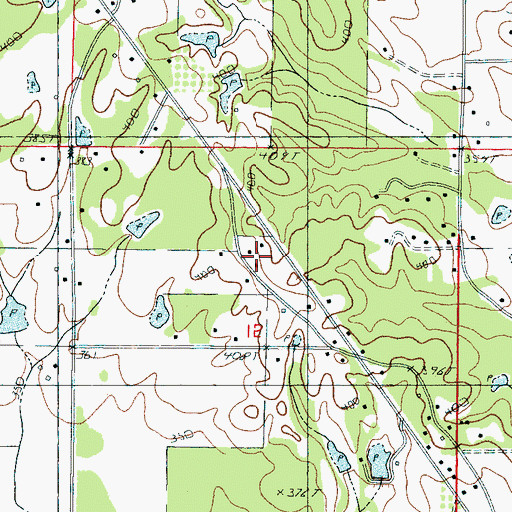 Topographic Map of Williams Store (historical), MS