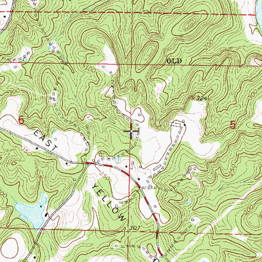 Topographic Map of Silver Lake, MS