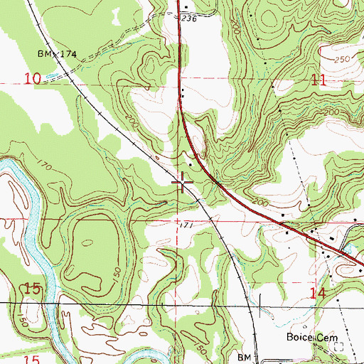 Topographic Map of West King Junction (historical), MS