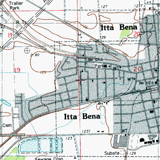Topographic Map of Christ Temple Apostolic Faith Church, MS