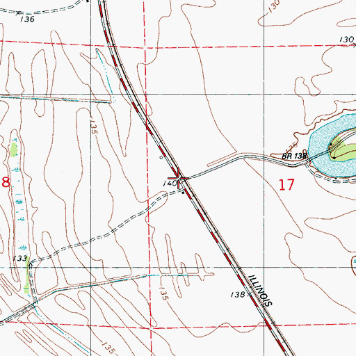 Topographic Map of Emerald (historical), MS