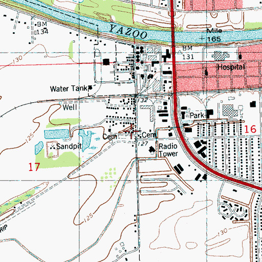Topographic Map of Goodhope Baptist Church, MS