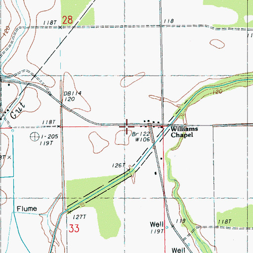 Topographic Map of Hoteleon School (historical), MS