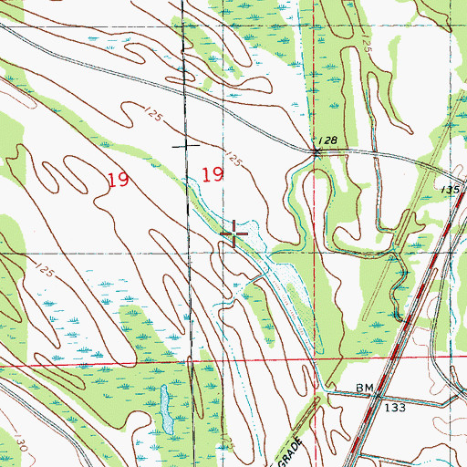 Topographic Map of Long Lake, MS