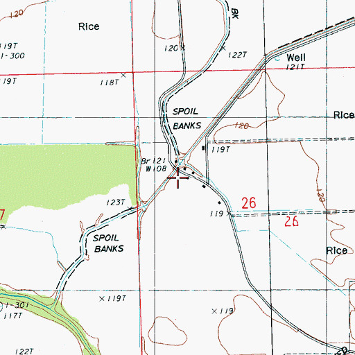Topographic Map of Wabi School (historical), MS