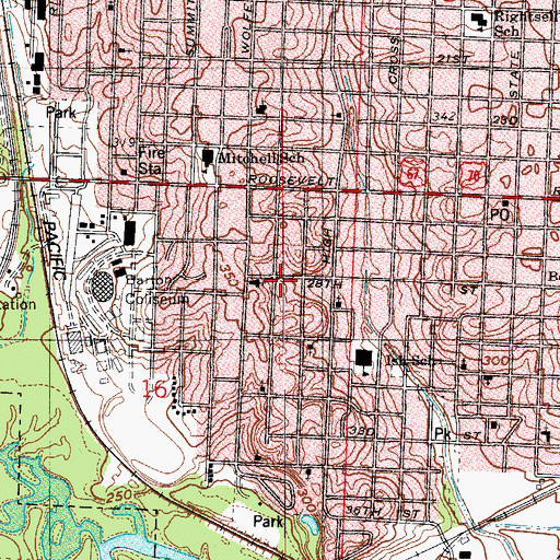 Topographic Map of New Jerusalem Missionary Baptist Church, AR