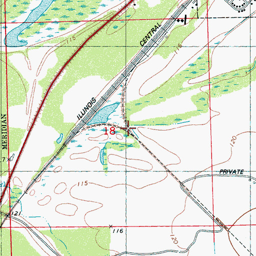 Topographic Map of Tchula Junction (historical), MS