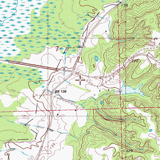 Topographic Map of Valley Home Plantation (historical), MS