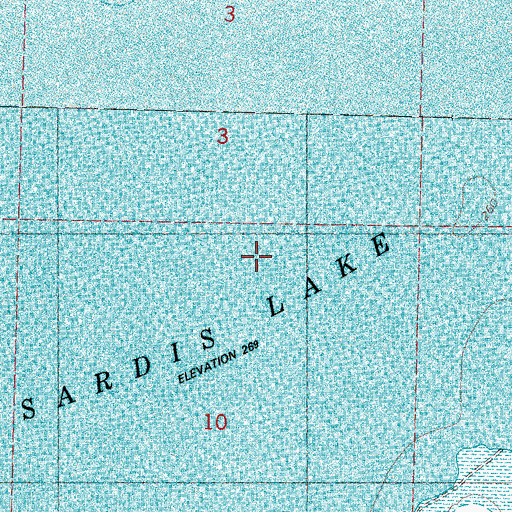 Topographic Map of Bishop Place (historical), MS