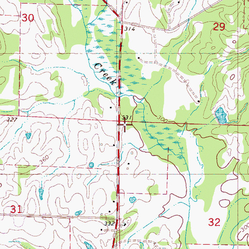 Topographic Map of Browning School (historical), MS