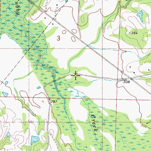 Topographic Map of Bufords Store (historical), MS