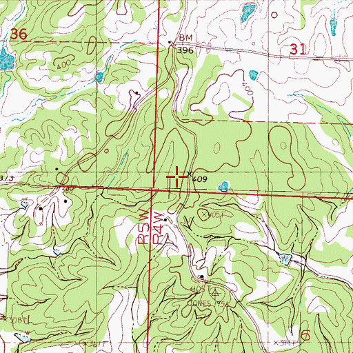 Topographic Map of Crumblys Store (historical), MS