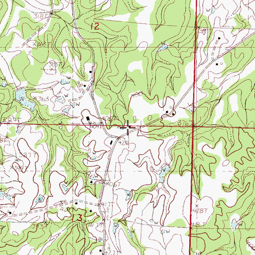 Topographic Map of Live Oak Academy (historical), MS