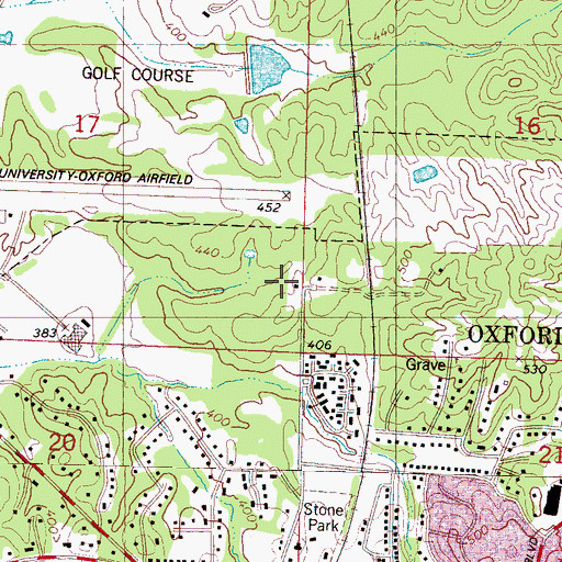 Topographic Map of Molly Barr Cove, MS