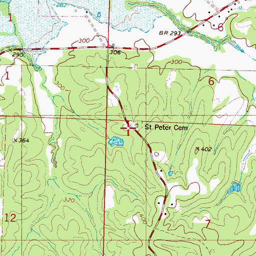 Topographic Map of Providence Church (historical), MS