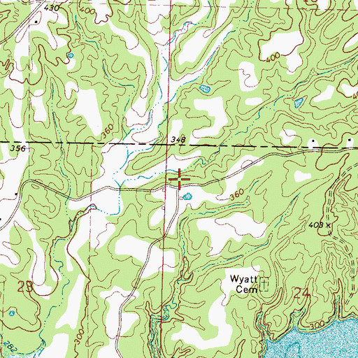 Topographic Map of Smith Store (historical), MS