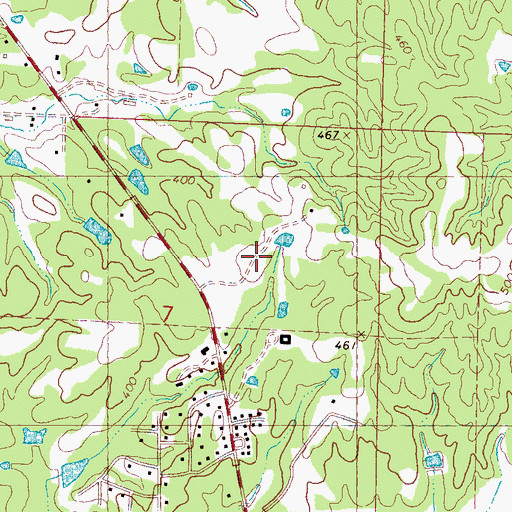 Topographic Map of Tara Estates, MS