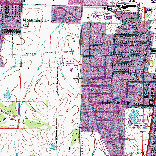 Topographic Map of Good Shepherd Community Church, MS