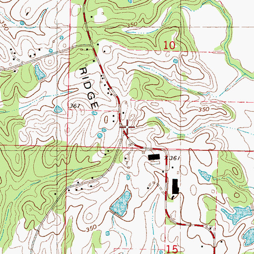 Topographic Map of Smiths Store (historical), MS