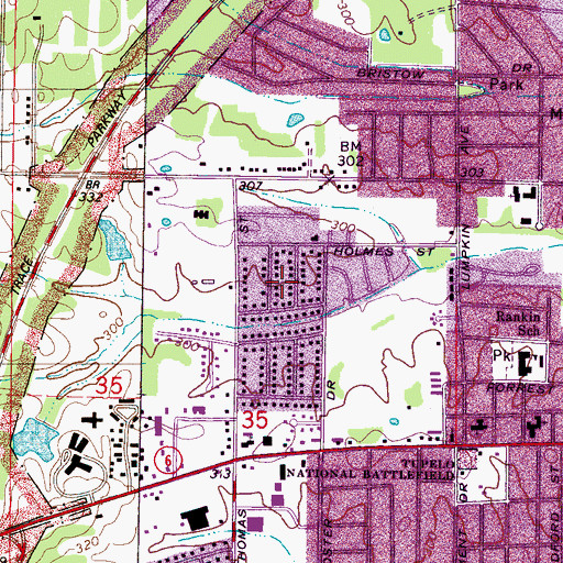 Topographic Map of Wilemon, MS