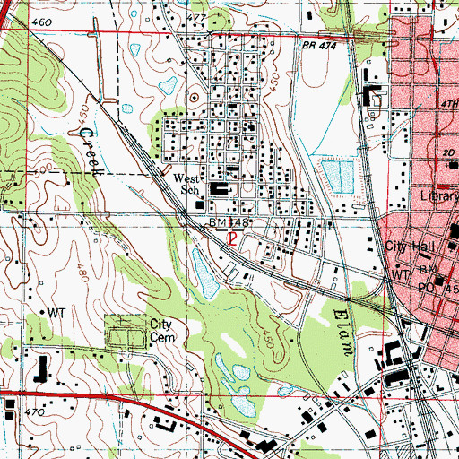 Topographic Map of Battery Robinett (historical), MS