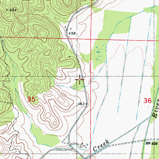 Topographic Map of Dixon School (historical), MS