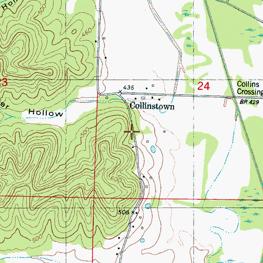 Topographic Map of Elbethel Church (historical), MS