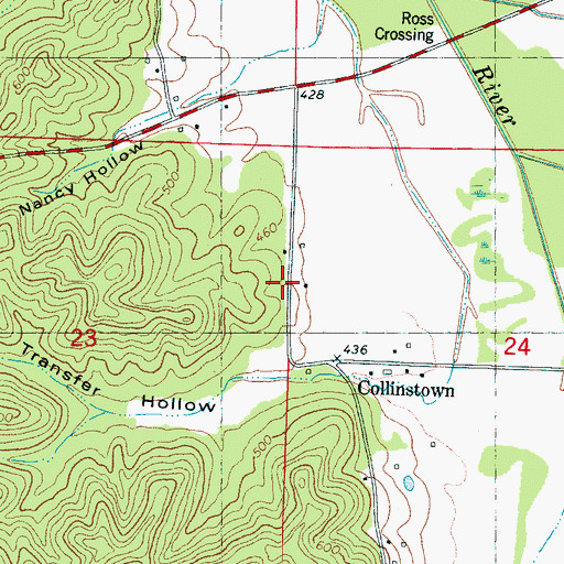 Topographic Map of Elbethel School (historical), MS
