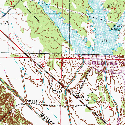 Topographic Map of Brame (historical), MS