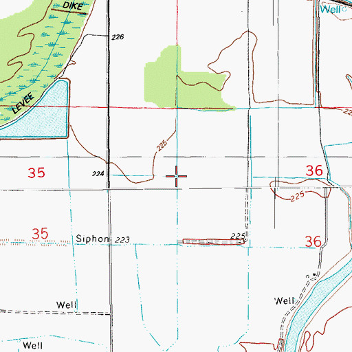 Topographic Map of Possum Flat, AR