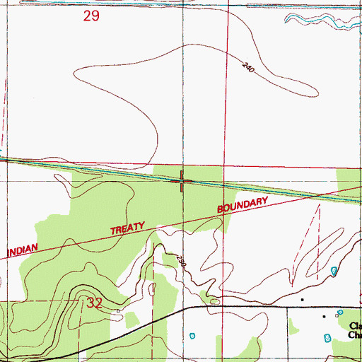 Topographic Map of South Canal, MS