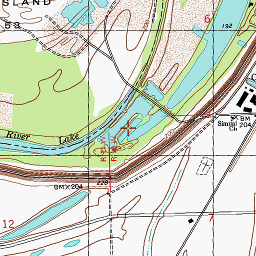 Topographic Map of Dales Point, MS