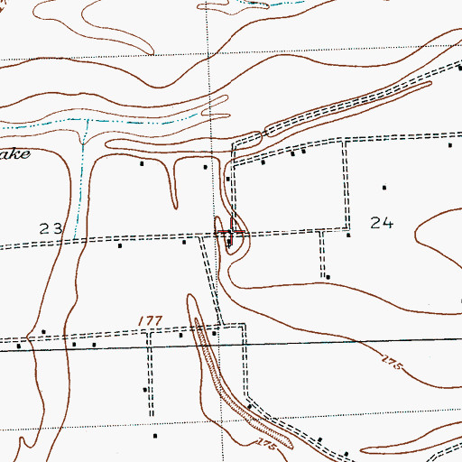 Topographic Map of Dooley Wood Cemetery, MS