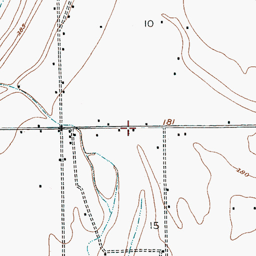 Topographic Map of Dubbs School, MS