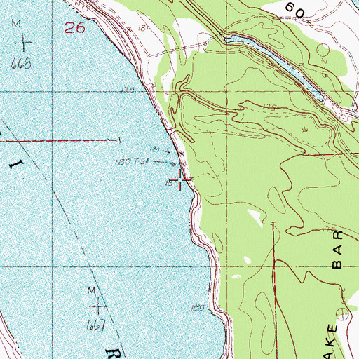 Topographic Map of Nash Landing, MS