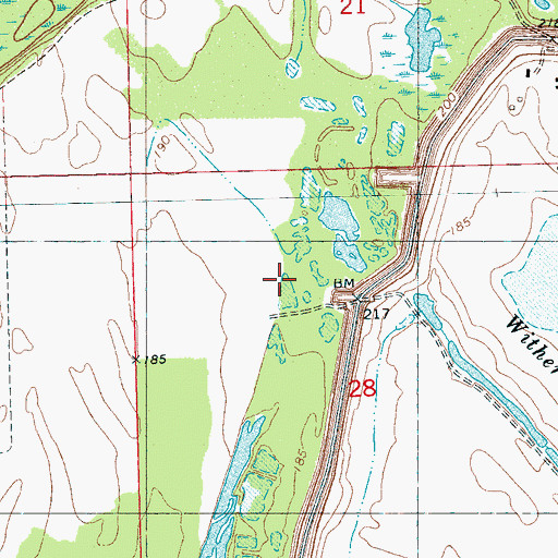 Topographic Map of Peyton (historical), MS
