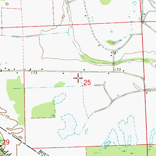 Topographic Map of Strangers Rest Church (historical), MS