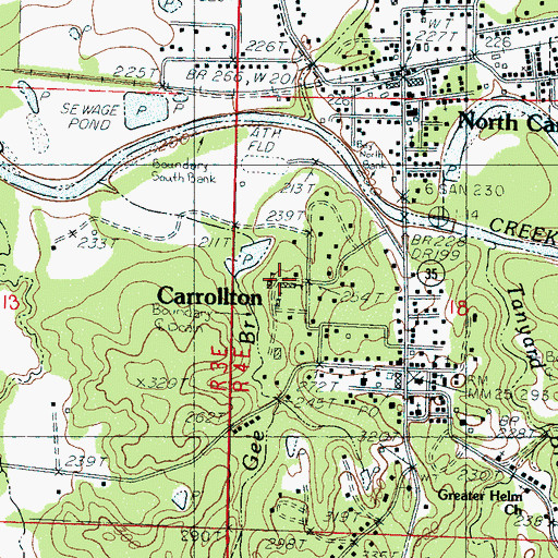 Topographic Map of Carroll Academy, MS