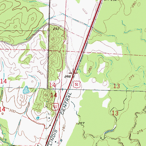 Topographic Map of Smiths, MS