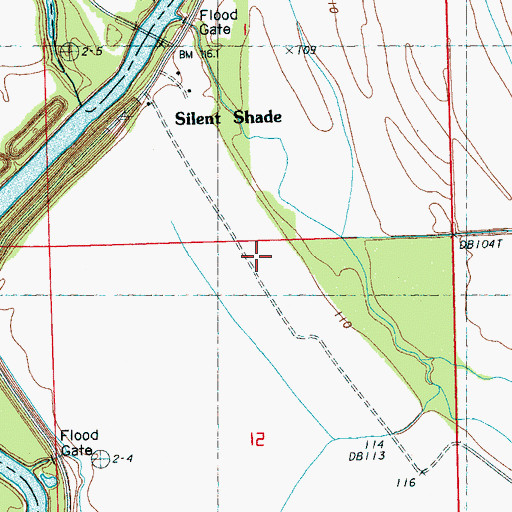 Topographic Map of Bright Star Church (historical), MS