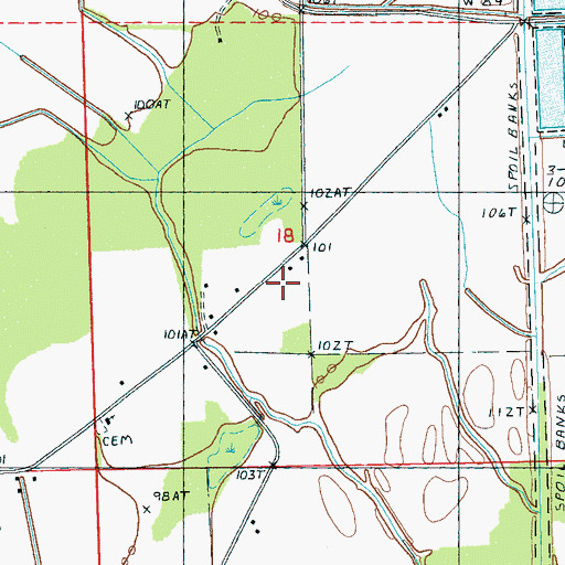 Topographic Map of Holiday School (historical), MS
