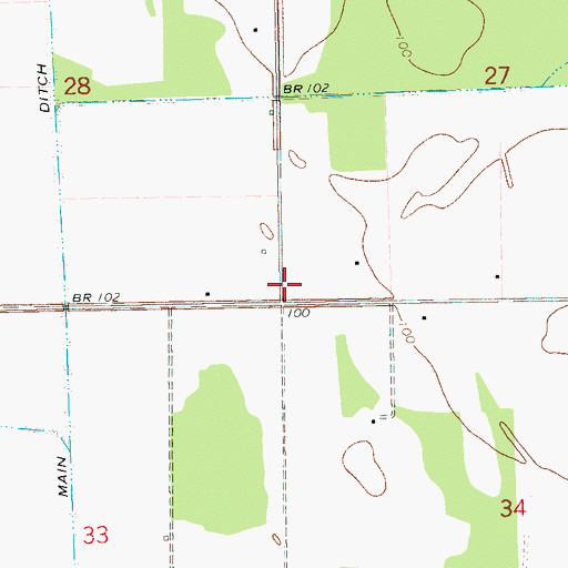 Topographic Map of New Foundation Church (historical), MS