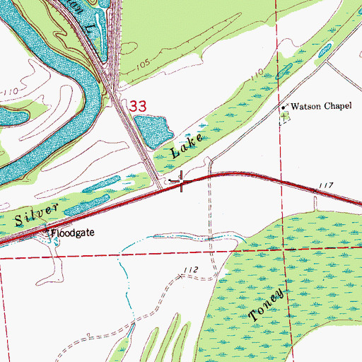 Topographic Map of Payne School (historical), MS