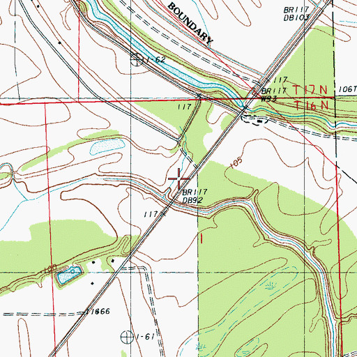 Topographic Map of Perkins (historical), MS